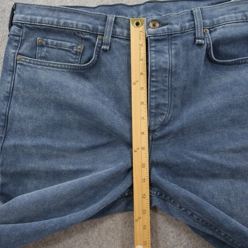 Rag & Bone Jeans Mens 38 Blue Fit 1 Extra Slim Straight Mid Rise Distressed
